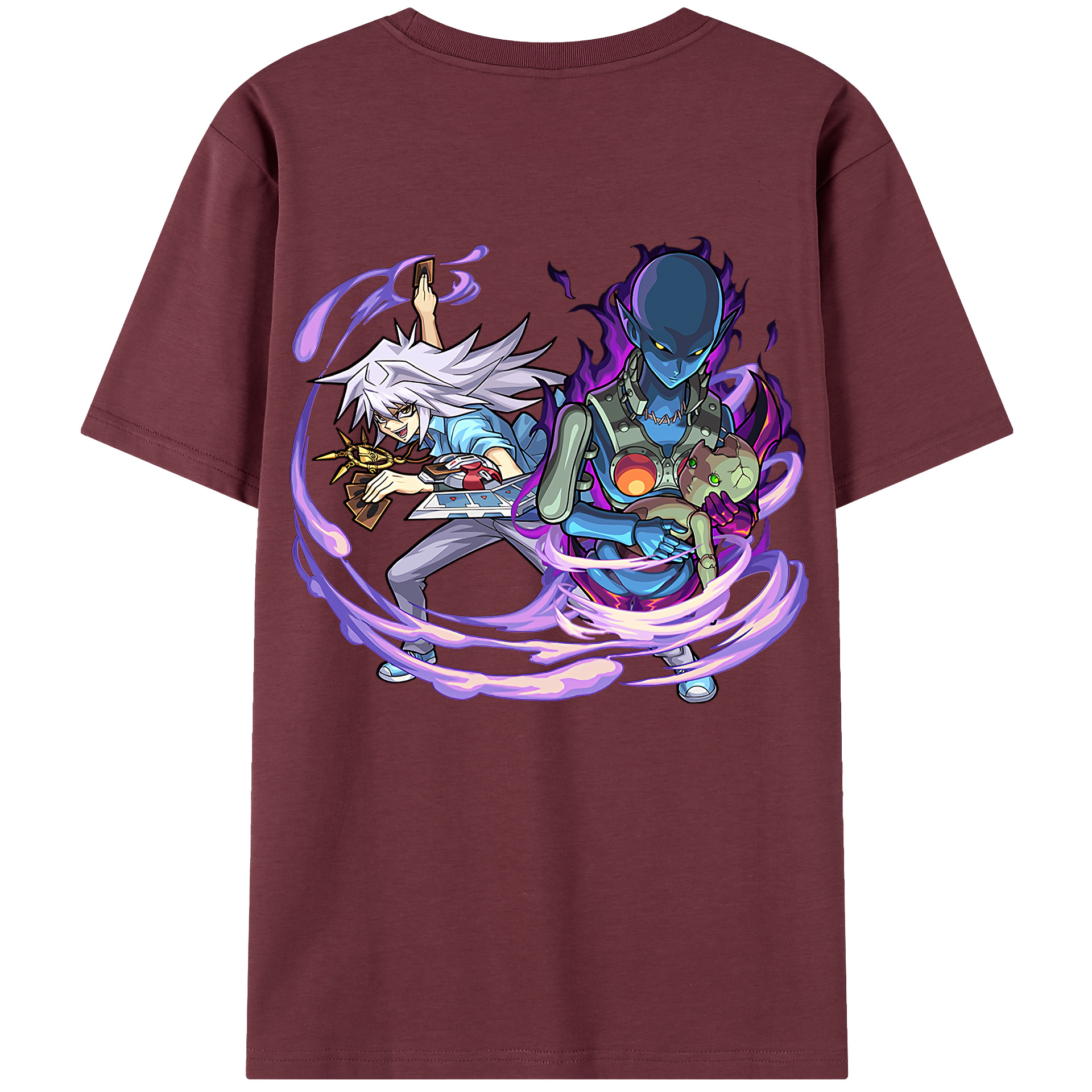 （画像用） 遊☆戯☆王 Yu-Gi-Oh! 綿100％半袖Tシャツ（背面プリント）